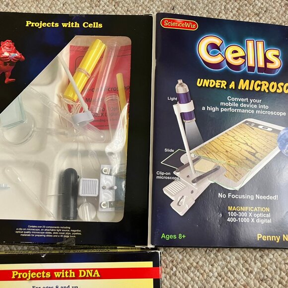 4 ScienceWiz boxes Chemistry Light DNA Cells Biology Home Science Experiment - Picture 4 of 10